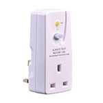 UK Safety RCD Socket Adaptor Home Circuit Breaker Cutout Garden Power Tools Trip Switch