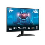 AOC 27B36X 27 Inch FHD Gaming Monitor, 144Hz, IPS, 0.5ms MPRT, Adaptive Sync, HDR10, (1920x1080,HDMI 1x 1.4,DP 1x 1.4) Black
