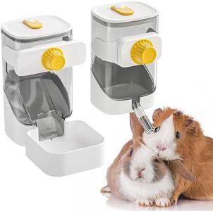 Guinea Pig Food Water Dispenser, Bunny Food and Water Bowl Set for Cage, Small Aniaml Food Dish for Rabbits, Ferrets, Rats, Squirrels