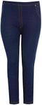 New Womens Plus Size High Waisted Stretch Ladies Skiny Jeggings Leggings Jeans 16-26 (UK 16/18, Navy)