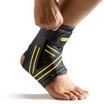 AGPTEK Ankle brace, Ankle Support Brace for Men & Women, Ankle Stabilizer for Injury Recovery, Sprain, Joint Pain, Achilles, Tendon, Adjustable Ankle lace-up Support for Sports Protection (L)