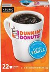 Dunkin' French Vanilla Flavored Coffee, 22 K Cups