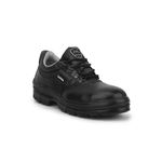Liberty ROUGHTER-S Lacing Steel Toe Safety Shoes for Men | Lightweight PU Sole with Industrial Work | Anti-Skid | Comfortable for All Weather | Shock Absorber | Slip Resistance (9 UK-Black)