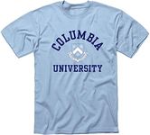 Ivysport Columbia University Short-Sleeve T-Shirt Crest, Light Blue, XX-Large