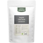 Everyday Superfood Organic Chia Seeds 400g, Premium Whole Black Chia Seed Great Ingredient for Weight Loss Diets