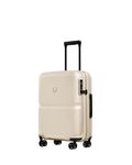 ANTLER - Single Stripe Hard Shell Cabin Suitcase, 55x40x20cm 39L, Lightweight, 4 Spinner Wheels - Carry On Luggage Approved by easyjet, Ryanair & British Airways, TSA Lock - Wheat Beige