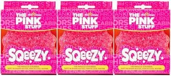 Stardrops – The Pink Stuff – SQeeZY Miracle Scrubber Sponge, Scratch Free Solution for Ultimate Home Cleaning - Perfect for Kitchens, Bathrooms, and Outdoor Use, 3-Pack