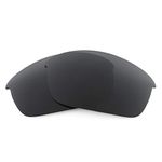 Revant Replacement Lenses Compatible With Oakley Flak Jacket (Low Bridge Fit), Polarized, Stealth Black