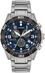 Citizen Men's Eco-Drive Sport Casual Brycen Chronograph Watch, Super Titanium™, Perpetual Calendar, Tachymeter 12/24 Hour Time, Alarm, Date