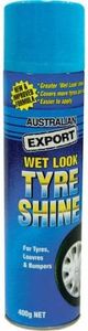 4 x Australian Export Tyre Shine Wet Look Fresh Shiny Tyres 400gm