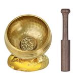 DiDiBirDi Tibetan Singing Bowl Set,100% Hand-Hammered Meditation Bowl For Meditation Sound Chakra Healing By Himalayan Bazaar 3.14 In