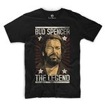 Bud Spencer Official Men's T-Shirt black black One size - black - One size