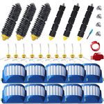YOKYON 28pcs Accessories for iRobot Roomba 600 Series 595 614 618 620 630 640 650 660 680 685 690 692 694 695 Vaccum Cleaner Replenishment Parts Kit