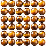 100Pcs Natural Stone Beads 8mm Yellow Tiger Eye Round Gemstone Loose Beads with Elastic Bracelet String for Bracelets Necklace Jewelry Making