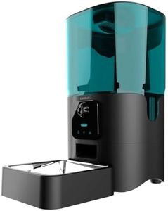 Cecotec Distributeur Automatique de Nourriture pour Animaux Pumba 6000 Purrfect Meal Smart Vision. WiFi, Caméra, Enregistreur Vocal 6L, Contrôle des Portions, Alarme, Bol en Acier Inoxydable