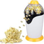 Harions Aluminum Popcorn Machine and Big Home Use Electric Big Popcorn Machine Popcorn Maker Making Machine Automatic Popcorn Machine Household Instant Popcorn Maker Stylish Design [1200W, Yellow]