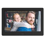 Atatat Digital Photo Frame with IPS Screen - Digital Picture Frame with 1080P Video, Music, Photo, Auto Rotate, Slide Show, Remote Control, Calendar, Time, Support USB and SD Card (7 Inch Black)