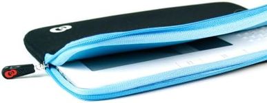 Kroo 7-Inch Blue Accent Black Sleeve with Pocket for Kindle FIRE/Nook/Samsung Tab