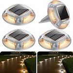 AGPTEK Solar Driveway Lights 4 Pack