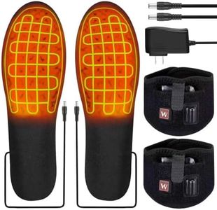 Heated Insoles with Removable 7.4V Battery Packs | Up to 12 Hours of Warmth | ETL-Certified Charger | Adjustable Temperature Foot Warmers for Men & Women