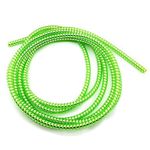 Redclip Metallic Finish Cable Spiral Protector/Wire Repair/Pet Cord Protector/Headphone Saver, 1.5 Meters (2 Pcs), Cable Wrap/Cover for Mac Charging Cable, USB Tube, Earphone (Green)