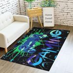 Capslpad Gamer Controller Area Rug 71"x47" Non Slip Colorful Gaming Rug Printed Gamepad Play Carpet for Gamer Boys Teen Bedroom Living Room Playroom Decor