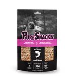 PureSnacks Freeze Dried Salmon Dog Treats, 3.5oz | 100g, Made in USA, Pink (2PS100SM)