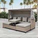 Merax Outdoor Daybed with Canopy,Co