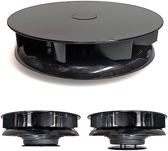 FLOWROTOR Low Profile Rotary Van Roof Vent - Wind Driven Rotating Spinning Ventilator Vent Fan Black - Camper Bus 4x4