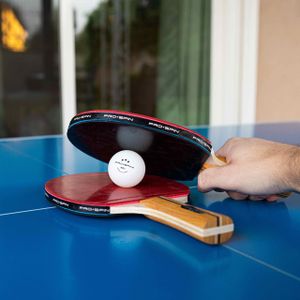 PRO SPIN 4-Player Table Tennis Set – Paddles and Balls Included