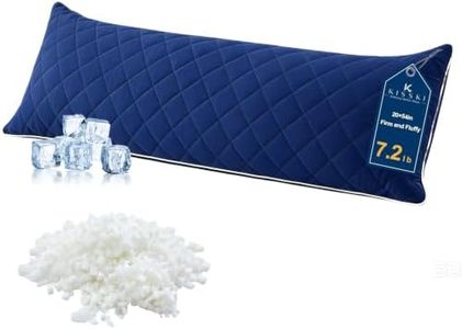 KISSKI Cooling Body Pillow for Adults, Adjustable Memory Foam Long Pillow