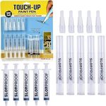 Slobproof Touch-Up Paint Pen - Refillable Paint Brush Pens - Touch-Up Paint Pens for Walls, Window, Wood - Fillable Paint Pens w/Any Paint Types (Fill with Own Paint for a Precise Match), 5-in-1 Pack