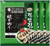 Surasang Gimbap Roasted Seaweed Sheet, Sushi Nori, 20 Full Sheets, Pack of 1