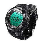 TEKMAGIC 10 ATM Digital Submersible Diving Watch 100m Water Resistant Swimming Sport Wristwatch Luminous LCD Screen with Stopwatch Alarm Function