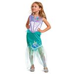 Ariel Costume for Girls, Official Disney The Little Mermaid Ariel Costume, Toddler Size Small (2T)