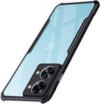 WOW IMAGINE Shockproof Crystal Clear OnePlus Nord 2T 5G Back Cover Case | 360 Degree Protection | Transparent Mobile Back Cover Case for 1+ OnePlus Nord 2T 5G | Hybrid PC + TPU (Black Bumper)