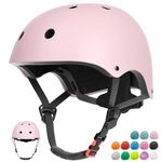 Glaf Baby Bike Helmet Toddler Kids Helmets for 1+ Years Old Infant Girls Boys Multi-Sport Helmet for Cycling Bicycle Skateboard Adjustable and Lightweight (Light Pink, XS)