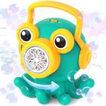 Kid Toys Octopus Bubble Machine – Rotatable Portable Automatic Bubble Maker with LED Light for 3 to 7 Year Old Kids, Birthday Gifts for Ages 4-8, Outdoor Bath Time & Party Fun