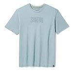 Smartwool Merino Wool Active Logo Graphic Short Sleeve Tee for Men and Women (Regular Fit), Lead, Large