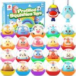 Mocoosy 22 Pack Squishies for Kids Party Favors Bulk, Slow Rising Squeeze Toys for Easter Basket Stuffers, Claw Machine Prizes, Egg Fillers, Pinata Stuffers, Classroom Prizes, Treasure Box Rewards