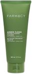 Farmacy Foaming Face Wash for Oily Skin - Whipped Greens Oil-Free Gentle Facial Cleanser + Exfoliator - Infused with Green Clay to Remove Impurities, Control Oil + Maintain Skin Hydration (5 fl oz)