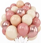 Retro Blush Pink Balloons, 60 Packs