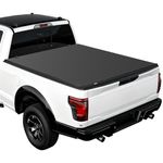 VEVOR Soft Tri-Fold Truck Bed Tonneau Cover, Compatible with 2015-2026 Ford F-150 5.5 ft (67.1 in) Bed, Waterproof Soft Folding Truck Tonneau Cover with 3-Layer PVC and Aluminum Alloy Support Bar