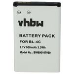 vhbw Battery compatible with MaxCom MM715, MM819, MM819BB, MM820, MM820BB, MM821, MM821BB, MM823 Mobile Phone Smartphone (900mAh, 3.7V, Li-Ion)