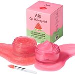 ANAI RUI Moisturizing Lip Care Kit with Lip Sleeping Mask and Lip Scrub, Lip Moisturizer, Exfoliate & Hydrate Lips, Overnight Lip Mask, Ideal Gift Set for Women