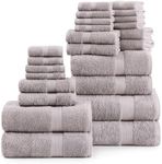 24 PC Bath Towels for Bathroom Set 