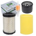 partszen Pre Air Filter Fuel Oil Filter for Craftsman YTS3000 LT2000 YS4500 YT3000 T1400 T2200 42" 46" Lawn Mower Kit with 19.5hp 20hp 21hp Engine