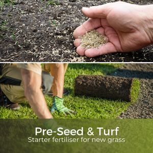 Garden Lawncare Guy Seed & Turf Feed – Pre-Seeding Lawn Fertiliser, Pet Safe
