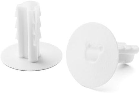 THE CIMPLE CO Feed Through Bushing (Grommet), Outdoor and Indoor Rated, Replaces Wallplates (Wall Plates) for Coaxial, Category (Cat5), Speaker, and Similar Wires and Cables - White, Pack of 100