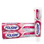 Super Poligrip Denture Adhesive Cream,twin pack 4.8 oz